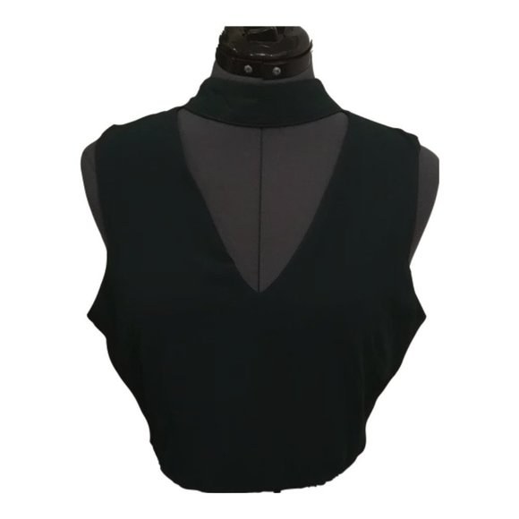 Crop Top with Choker - Zipper Back by Revamped - Picture 5 of 5